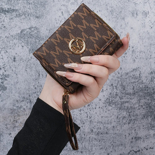 Women's Short Wallet European American PU Leather High-End