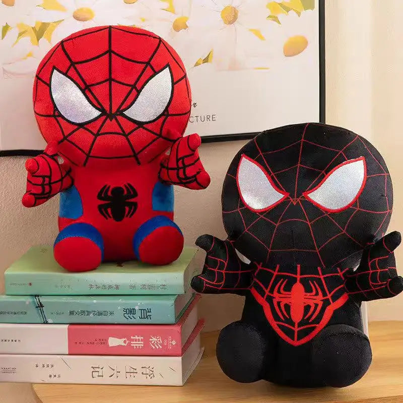 Hot Sels Anime Spider Man Plush Doll Kawaii Cute Cartoon Red Black