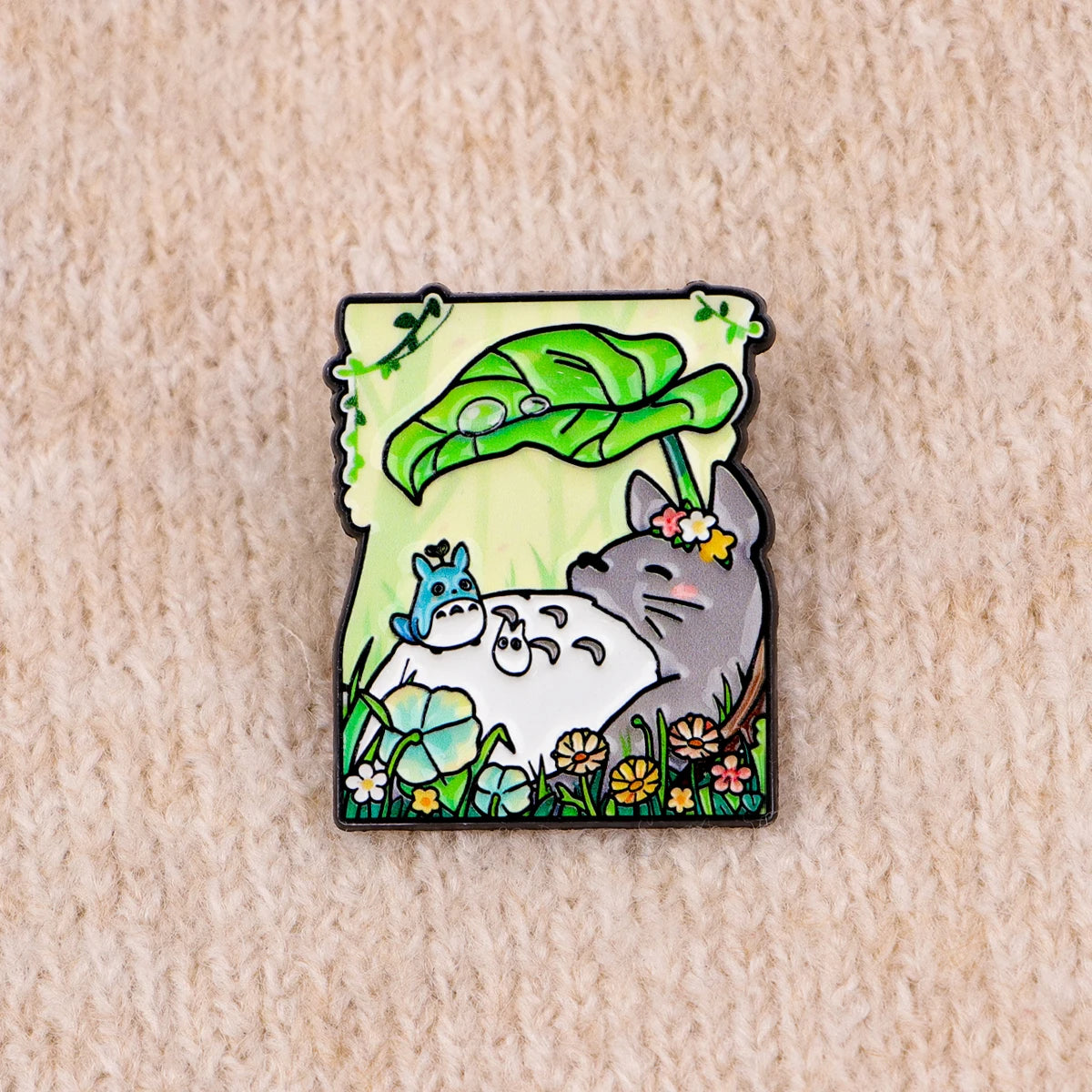Grey Elf Enamel Pin Sleeping Brooches For Women Lapel Pins Badge on