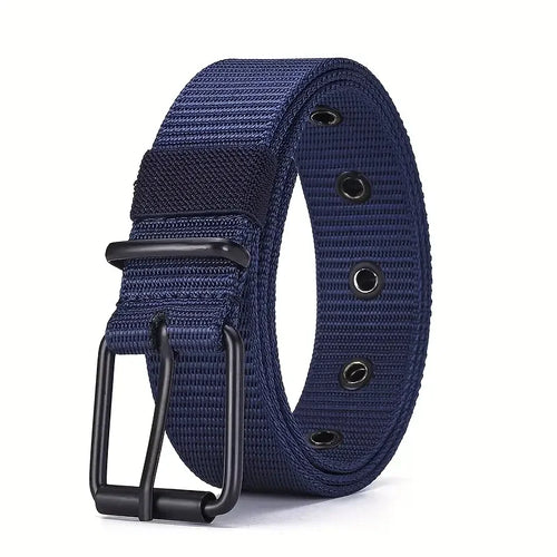 1pc Mens Durable Nylon Canvas Belt - Heavy-Duty Tactical Work Belt