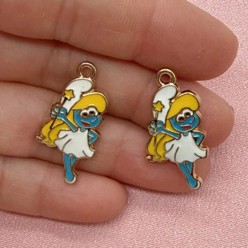 10pcs Cartoon Anime DIY Jewelry Accessories Alloy Drip Oil Pendant