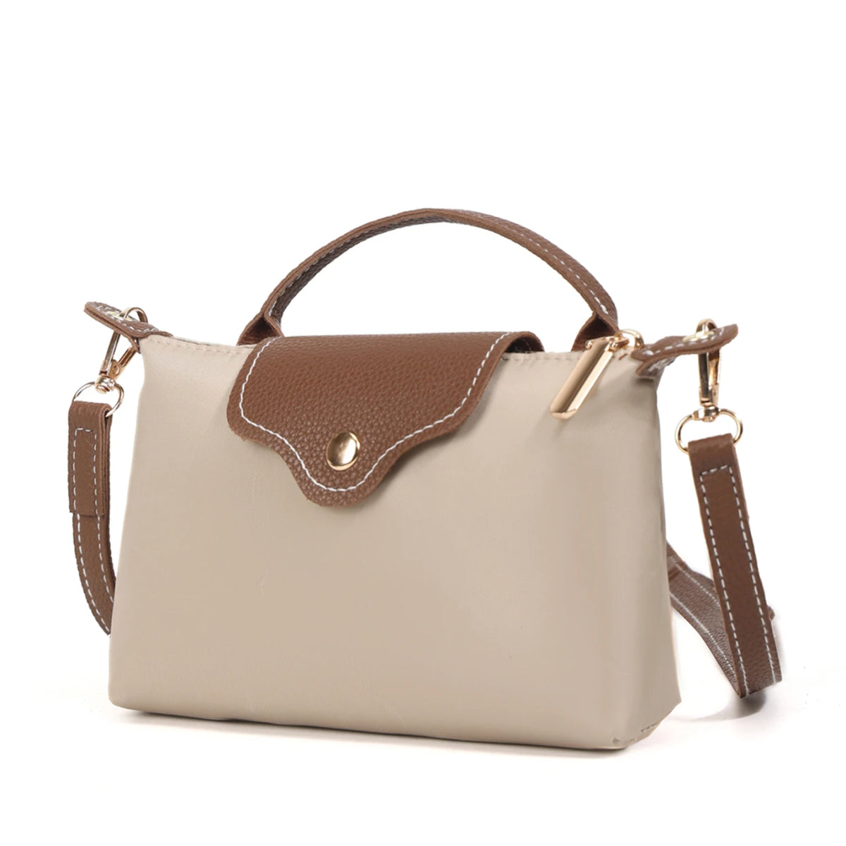 Fashionable and trendy one-shoulder bag, retro crossbody bag, simple