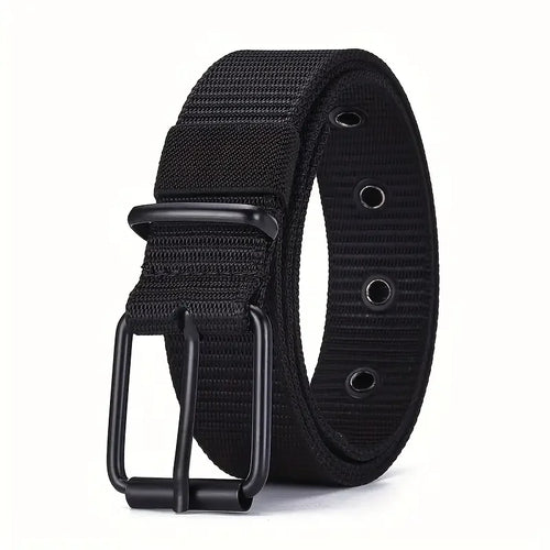 1pc Mens Durable Nylon Canvas Belt - Heavy-Duty Tactical Work Belt