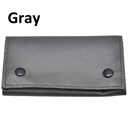 Portable PU Leather Pouch Storage Case – Compact Zip Bag