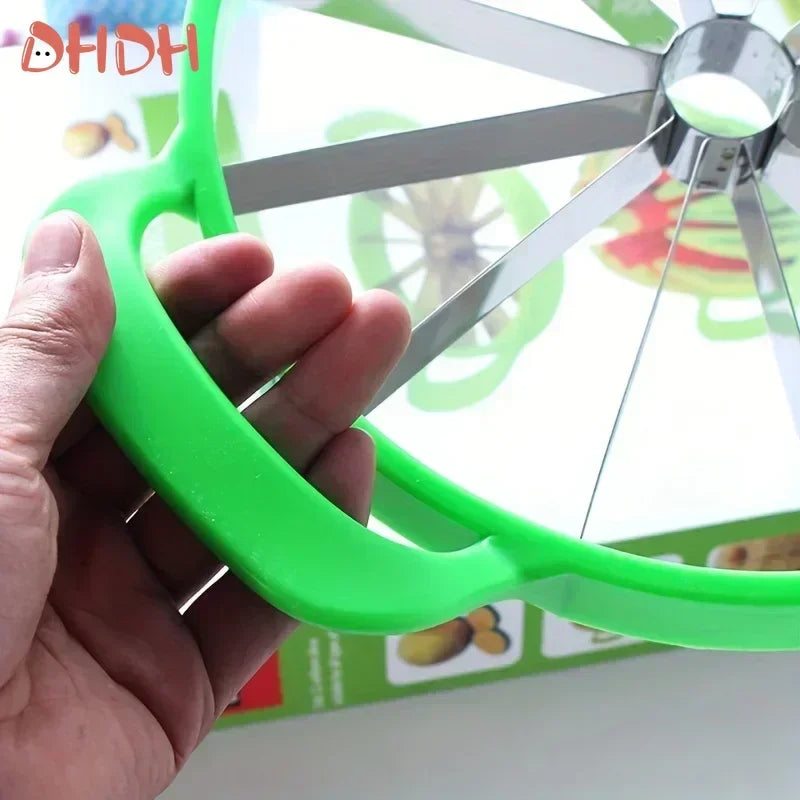 KONI Watermelon Slicer Cutter Stainless Steel Creative Windmill Shape
