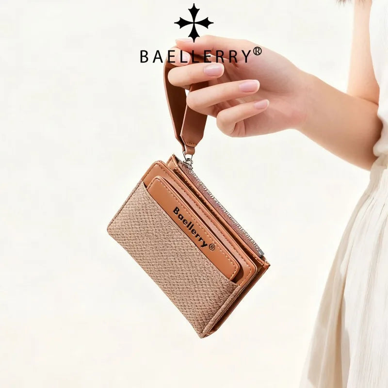 Baellerry Fashion Zipper Wallets Buckle Coin Purse Hand Women's Short
