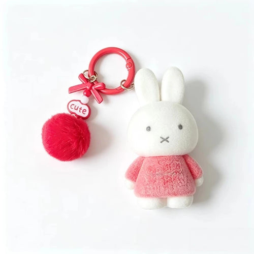 Miffy Cute Creative Fashion Plush Keychain Portable Decorative Rabbit