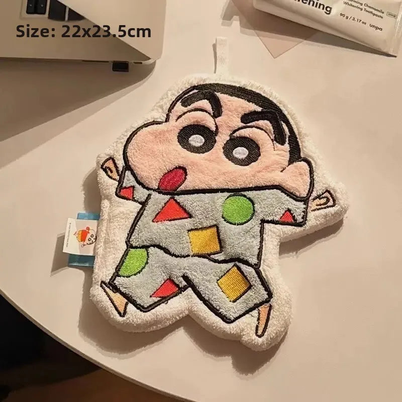 New Crayon Shin-chan Anime Cartoon Hand Towel Cute Hanging Style Super