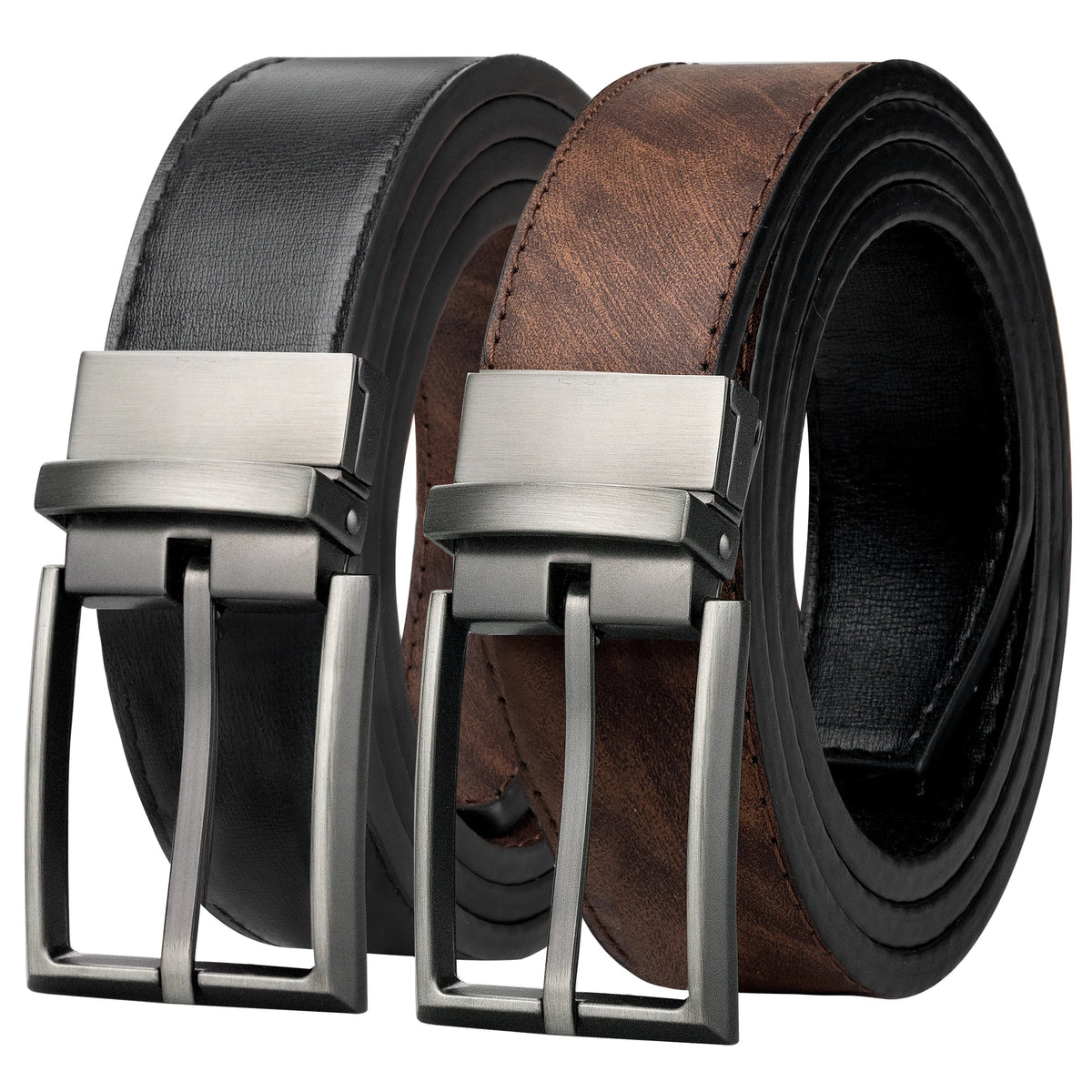 Pin Buckle Leather Belts Designer For Men Luxury Reversible