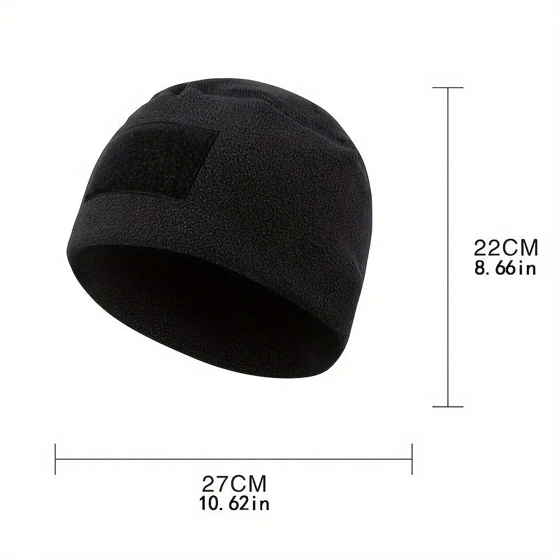 Windproof Tactical Beanie - Thick, Warm Knit Hat for Outdoor