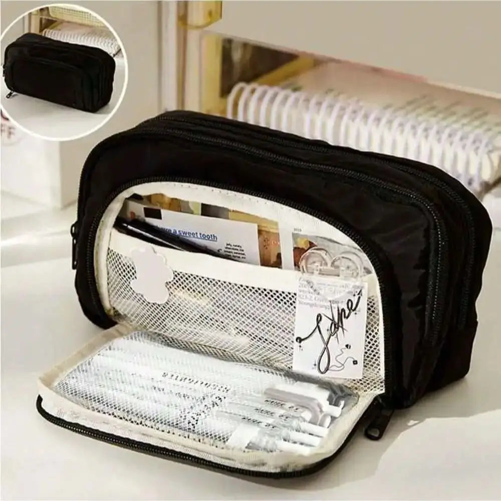 Kawaii Large Capacity Multi Layer Pencil Case Student Pencil Bag
