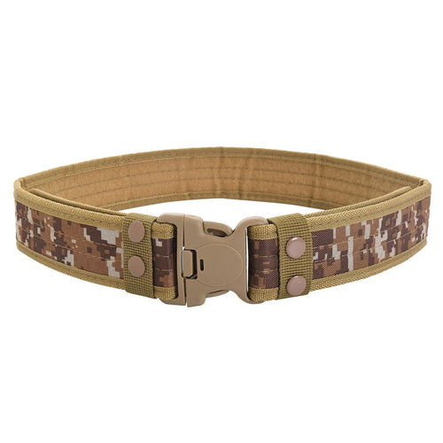 Men's Belt Outdoor Camouflage Tactical Belt Oxford Cloth Belt