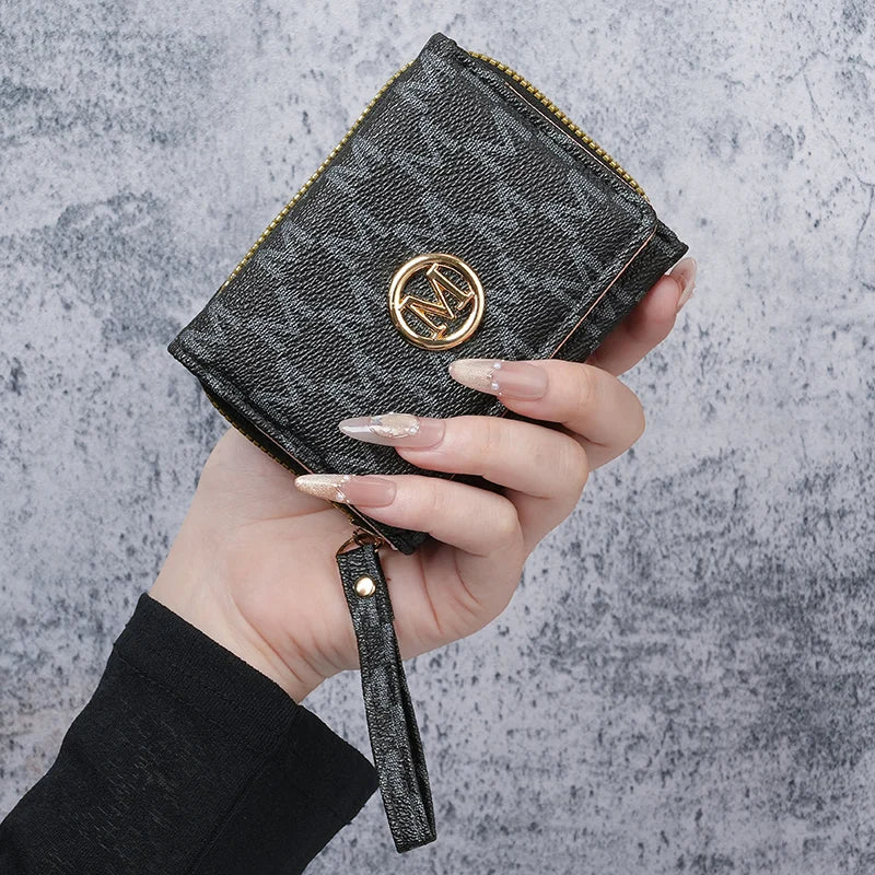 Women's Short Wallet European American PU Leather High-End