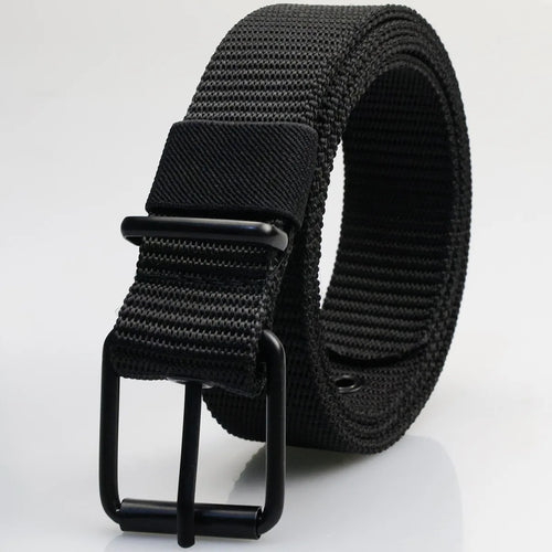 New Porous Pin Buckle Canvas Belts Men's Fashion Versatile Belt