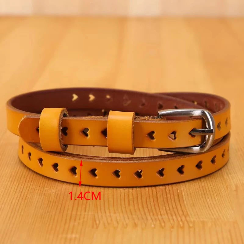 Belts for Women Genuine Leather Skiny Designer Belts Fashion Casual