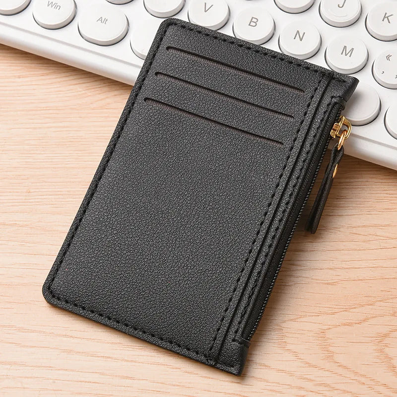 Ultra-Thin Card Holder for Women, Compact Multi-Card Slot Bank Card