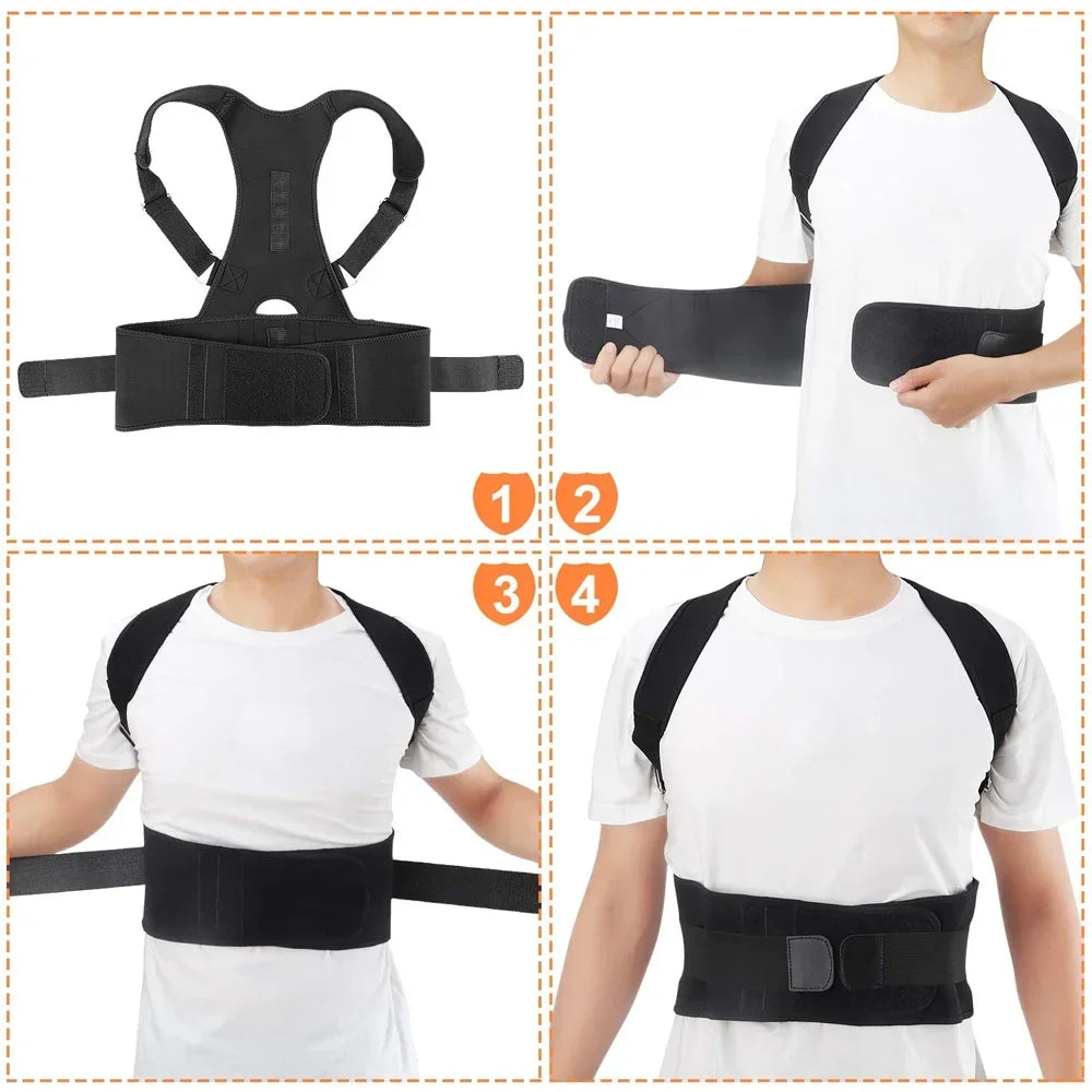Posture Corrector Support Brace – Shoulder & Back Support Belt
