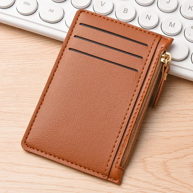 Ultra-Thin Card Holder for Women, Compact Multi-Card Slot Bank Card