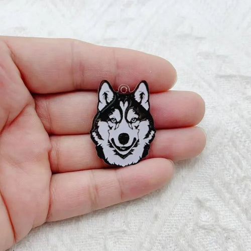 10pcs Acrylic Dog Jewelry Diy Jewelry Accessories Keychain Bracelet