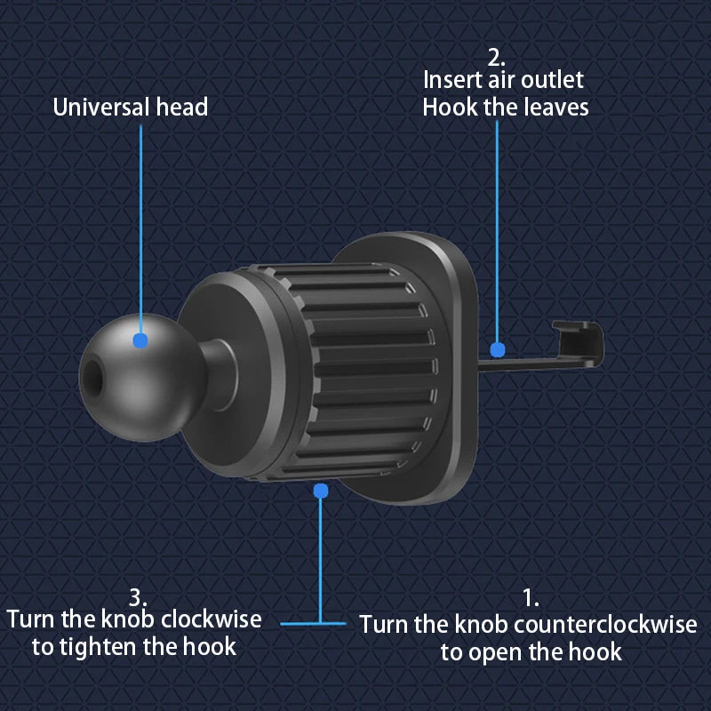 SEAMETAL Car Phone Holder Bracket Accessories Interior Air Outlet Vent