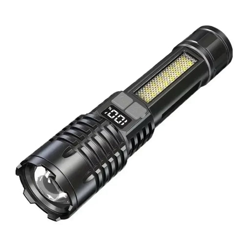 Powerful LED Zoomable Tactical Flashlight USB Rechargeable Emergency