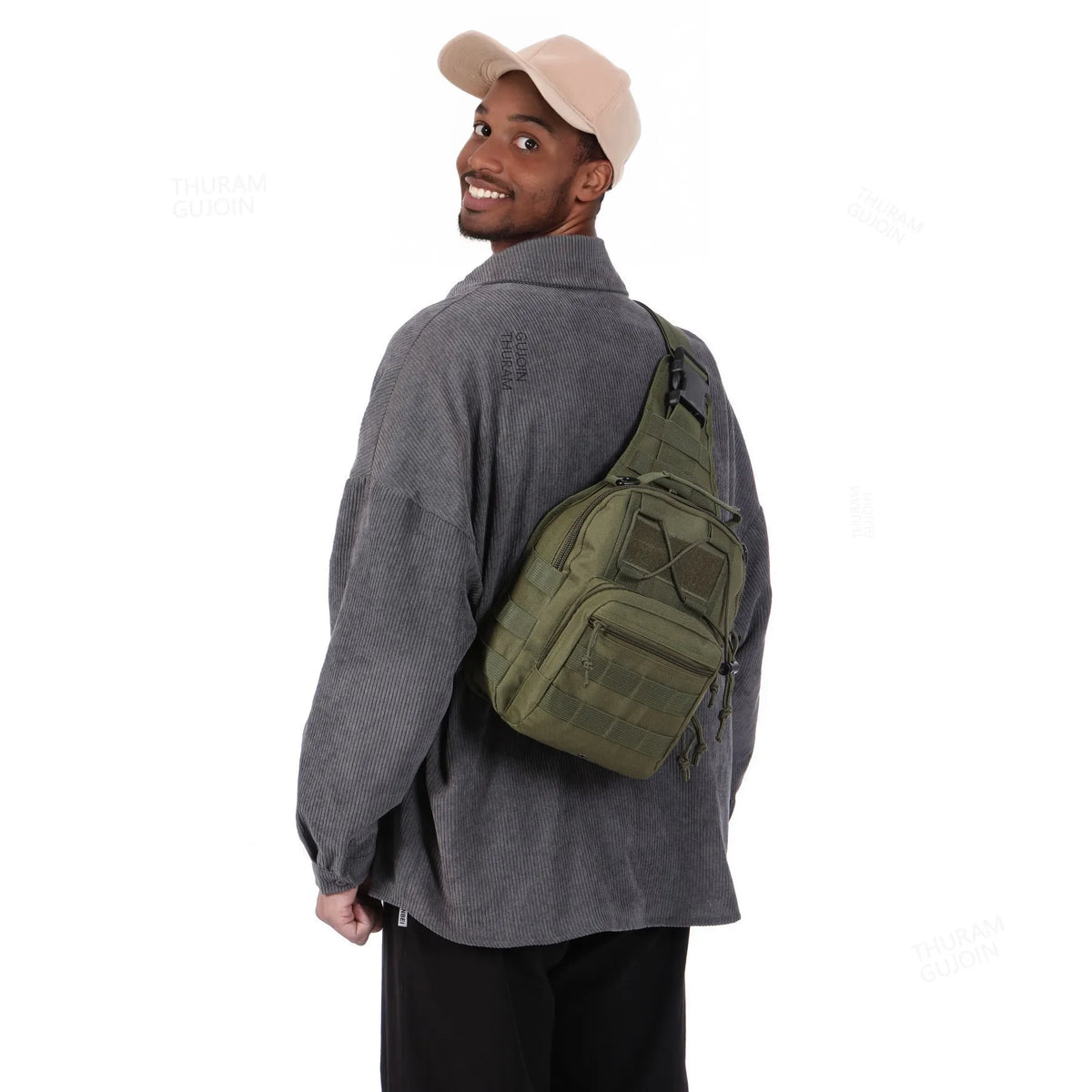 THURAM Outdoor Tactical Bag Backpack  Bag Pack Sling Shoulder