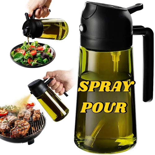 2-in-1 Cooking Oil Sprayer and Pouring Dispenser