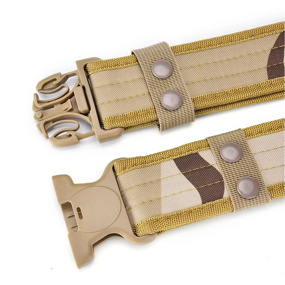 Men's Belt Outdoor Camouflage Tactical Belt Oxford Cloth Belt