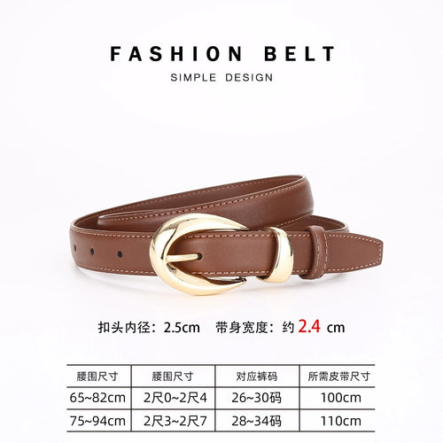 Women's Genuine Leather Belt, Versatile Decorative Cross-border