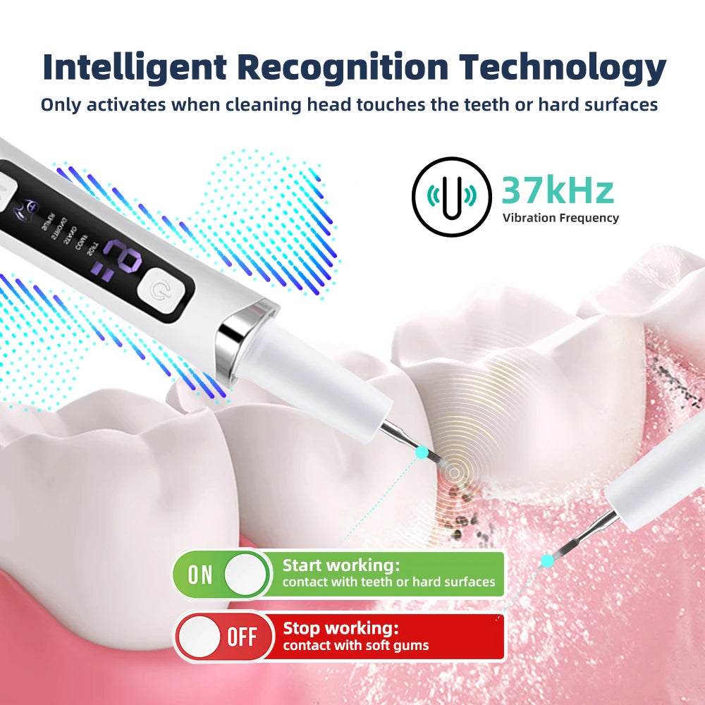 Electric Ultrasonic Dental Scaler 5 Modes Calculus Oral Tartar Remover