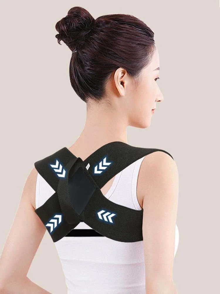 -Back Posture Corrector Clavicle Spine Back Brace Belt Adjustable