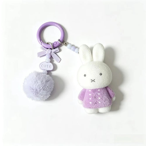 Miffy Cute Creative Fashion Plush Keychain Portable Decorative Rabbit