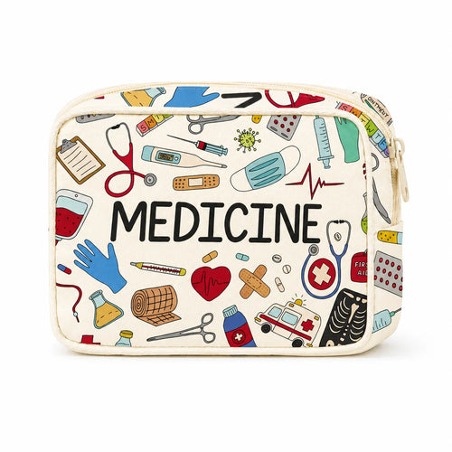 1PC Large Capacity Medicine Bag Travel Portable Medical Bag Home