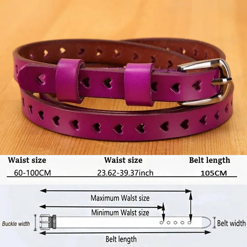 Belts for Women Genuine Leather Skiny Designer Belts Fashion Casual