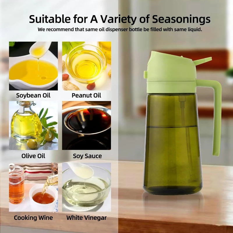 2-in-1 Cooking Oil Sprayer and Pouring Dispenser