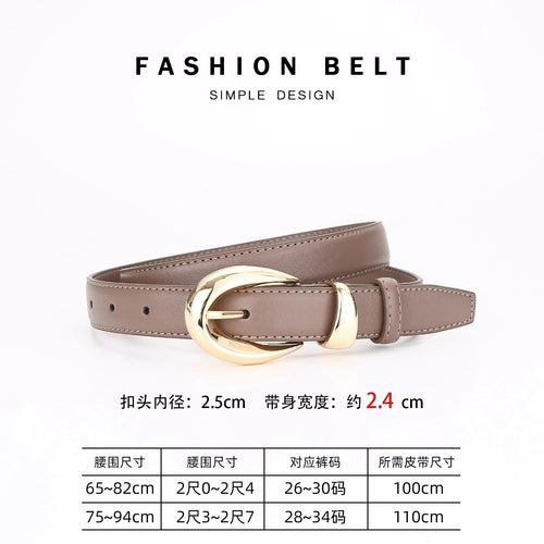 Women's Genuine Leather Belt, Versatile Decorative Cross-border