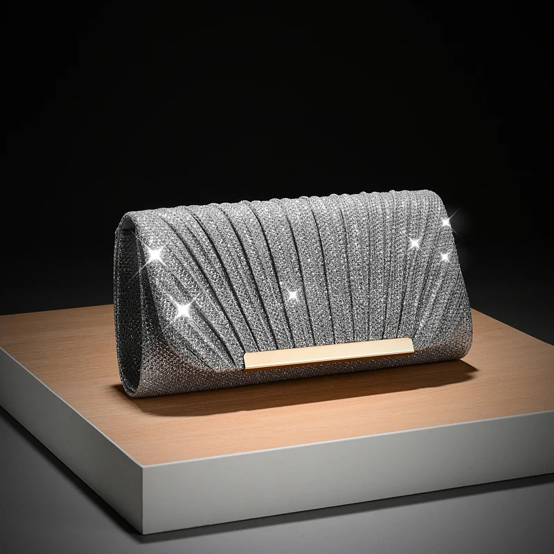 Luxury Wedding Envelop Clutch Bags Fashionable Chic Shiny Evening Bag