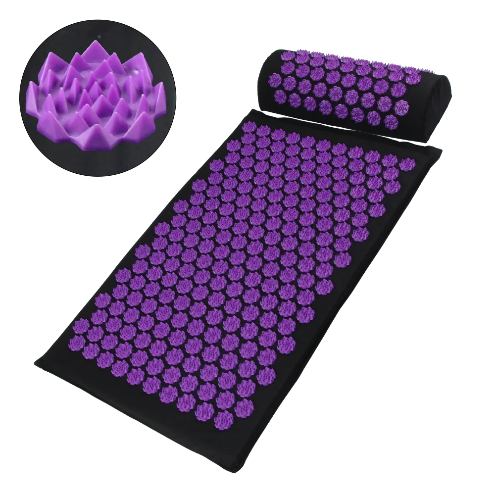Acupressure Yoga Mat Kuznetsov's Applicator Cushion Sensi Massage Body