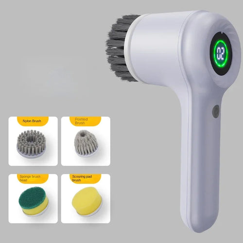 Multifunctional Electric Spin Scrubber Cordless 2 Speed Kitchen Sink