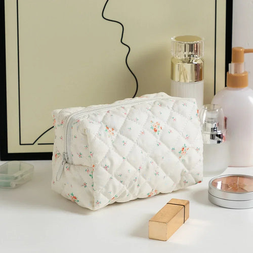 Floral Printed Lipstick Storage Makeup Bag Women's Cosmetic Bag Beauty