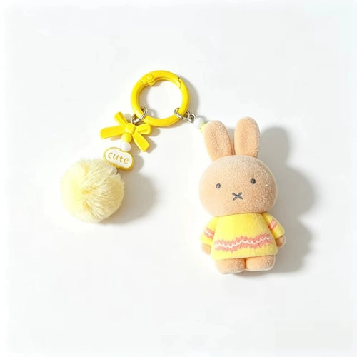 Miffy Cute Creative Fashion Plush Keychain Portable Decorative Rabbit