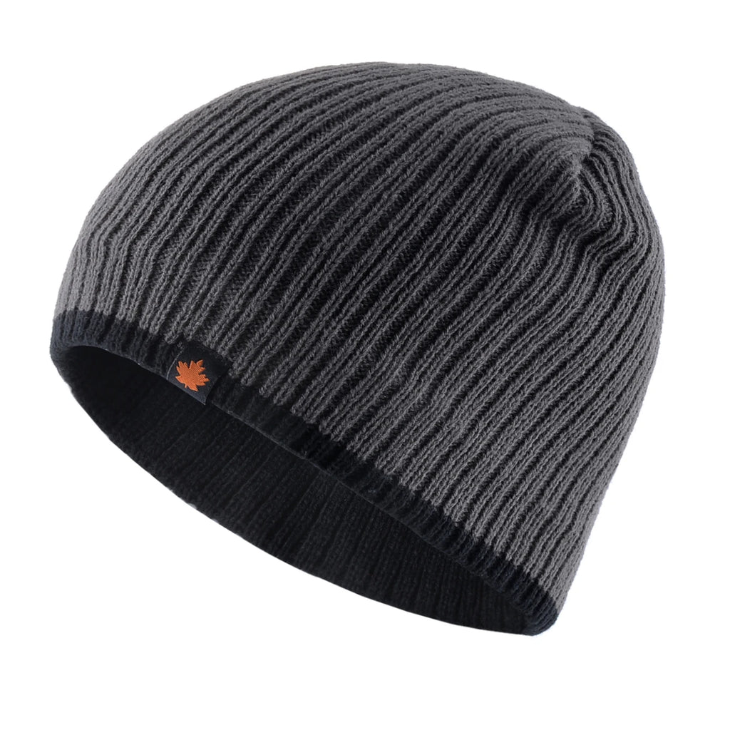 Men's Skullies Beanies Knitted Wool Hats Men Winter Thick Beanie Hat