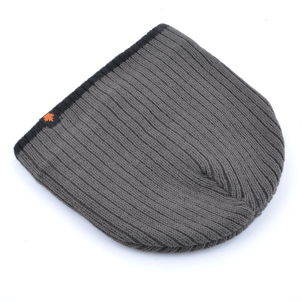 Men's Skullies Beanies Knitted Wool Hats Men Winter Thick Beanie Hat