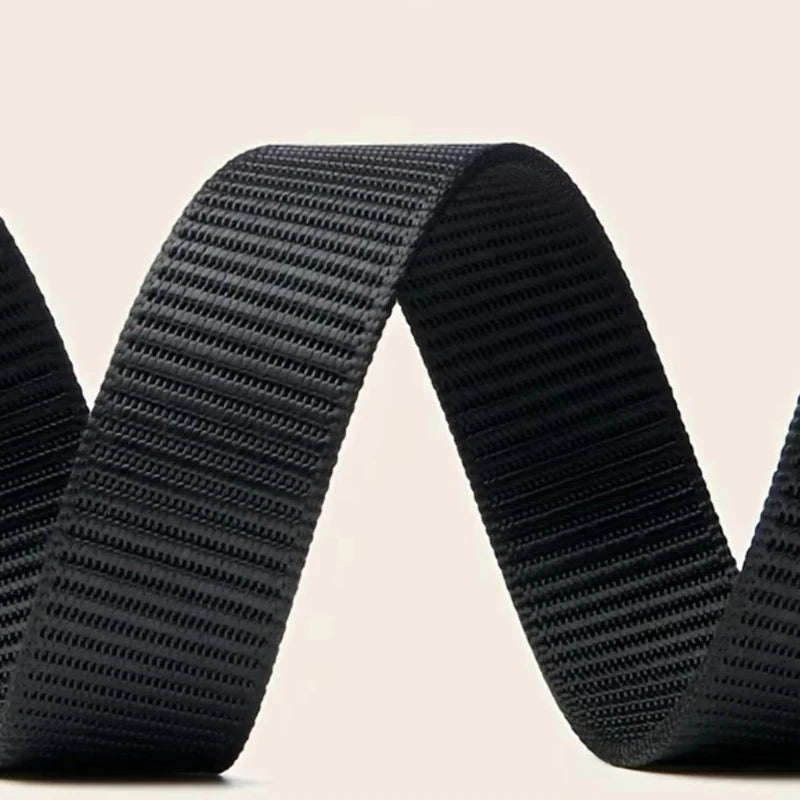 New Automatic Buckle Belt, Canvas Tactical Workwear Casual Outdoor