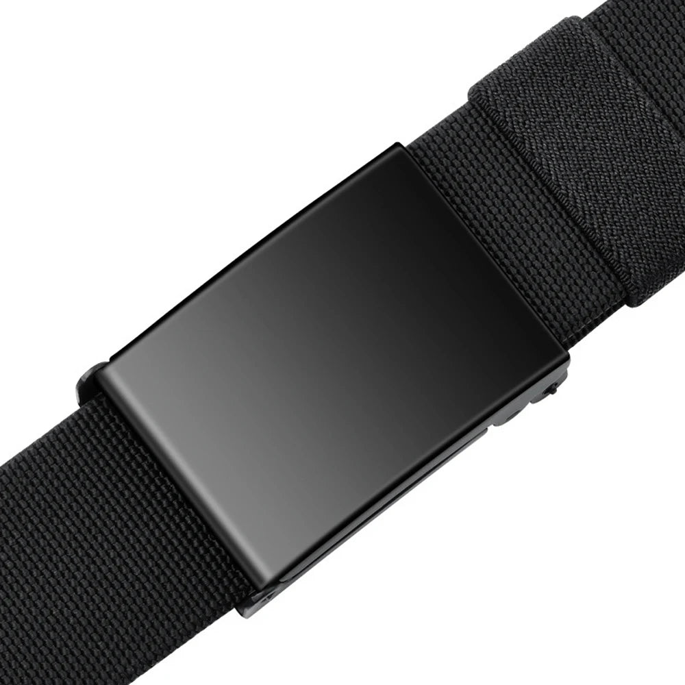 Newest Metal Buckle Tactical Belt Men's Canvas Military Belts Casual