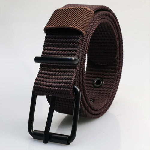 New Porous Pin Buckle Canvas Belts Men's Fashion Versatile Belt