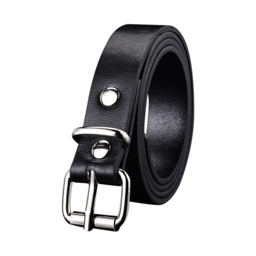 Children PU Leather Belts Boys Girls Kid Waist Strap Waistband Metal