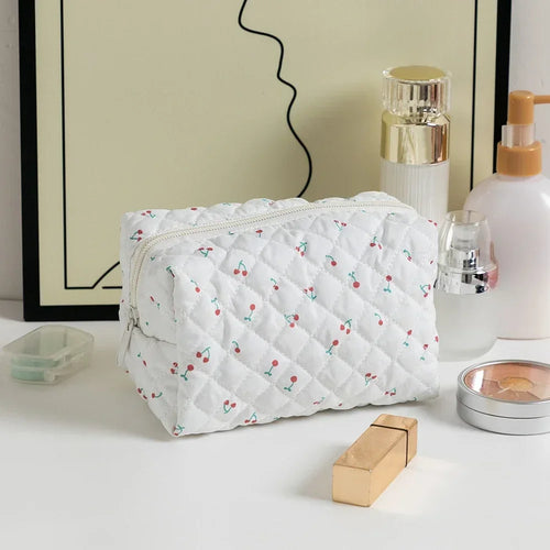 Floral Printed Lipstick Storage Makeup Bag Women's Cosmetic Bag Beauty