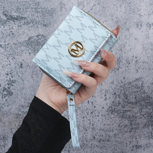 Women's Short Wallet European American PU Leather High-End