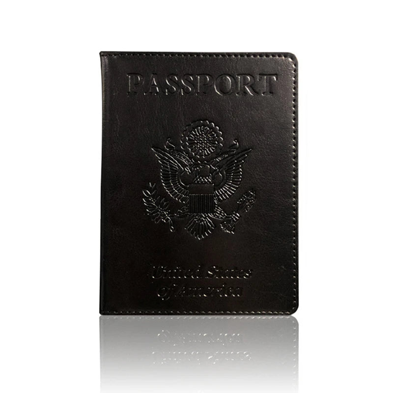 Travel Documents Holder Cover Wallet Travel Essentials RFID Blocking Leather